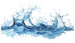 © aura studio - Vector splash water wave isolated, png water splash, transparent wave, ocean wave splash, clear water wave, sea splash, isolated wave, white background wave, water droplets