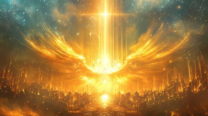 Wall Mural - celestial angels choir