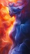© Prime Stox - Abstract Art Portrait of a Flowing Ethereal Figure in Vivid Colors