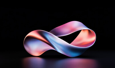 Poster - Explore a Captivating Abstract Design: A Fluid Colorful Sculpture in an Enigmatic Setting