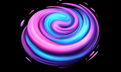 Poster - Experience the Whirl of Colors: A Dynamic and Abstract Graphic Resource Perfect for Modern Design Projects