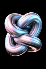 Poster - Explore the Intricate Beauty of Fluid Abstract Designs: A Colorful Three-Dimensional Exploration of Form and Aesthetic Harmony