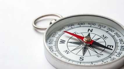 compass on white background