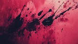 Abstract splash art with crimson and black, expressing intense emotion