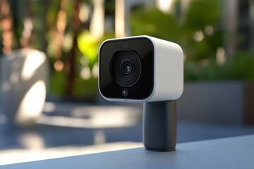 Poster - High-resolution video camera with motion detection for security monitoring purposes