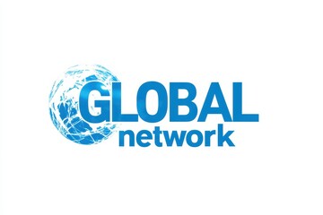 Poster - Graphic design layout showcasing global network concept for advertising purposes