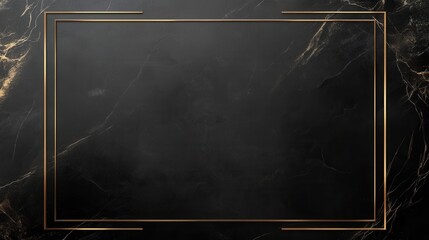 Poster - Elegant Black Marble Background with Gold Accents for Stylish Design Projects and Creative Presentations