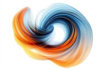 Fototapete - Colorful swirling abstract design showcasing dynamic movement and vibrant hues at a modern art exhibition