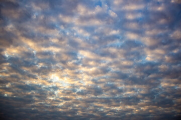 Wall Mural - cloudscape has been developing in gorgeous form. the sky is filled with dark and light clouds.