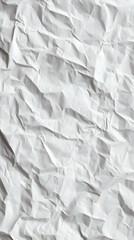 Sticker - Wrinkled White Paper Texture Background