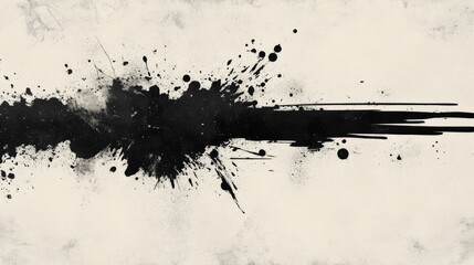 Poster - A contemporary text effect design featuring grunge ink splatters and bold typography, creating an edgy, modern style with an artistic twist.