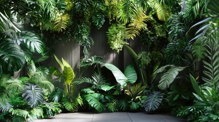 Poster - A lush collection of tropical plants, featuring a variety of exotic greenery perfect for integrating into design projects and creating vibrant environments