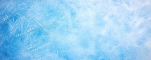 Poster - A soft, frosty background featuring shades of blue and white, evoking a cool, wintry atmosphere.