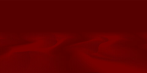 Poster - abstract red gradient background, light and shadow on the backdrop with dimensions, hot tone wall wi