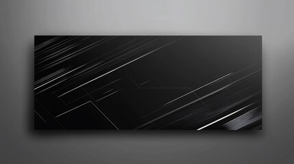 Aufkleber - Abstract geometric background with diagonal white lines on a dark grey surface