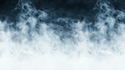 Poster - A swirling mist of smoke contrasts against a dark background, creating a mystical and atmospheric effect.
