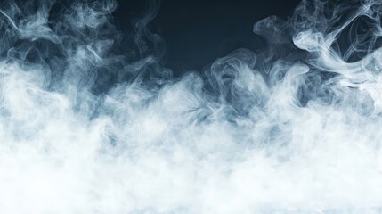 Poster - A misty background featuring swirling smoke against a dark backdrop, creating an ethereal and mysterious atmosphere.
