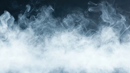 Poster - A wispy cloud of smoke floats against a dark background, creating a mysterious and atmospheric effect.