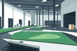 © Num - Minimalist Warehouse with Putting Green Workspace Design