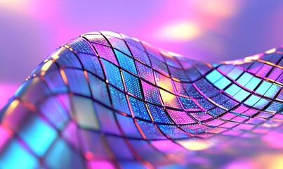 Poster - Vibrant Pixel Mosaic, an intricate close-up showcasing a colorful arrangement of RGB pixels, highlighting the beauty of digital design.
