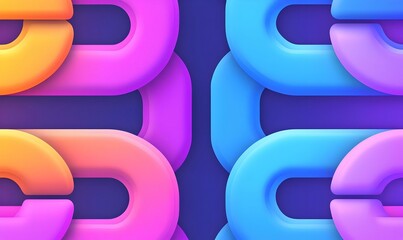 Poster - Vibrant Geometric Tapestry, a dynamic interplay of gradient colors forming intricate shapes, creating an eye-catching visual tapestry.