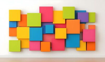 Poster - Vivid Abstract Wall Art, a large panel featuring vibrant colors and ample empty space, perfect for modern interior design aesthetics.