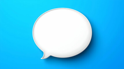 Poster - Simple speech bubble design for contact information, featuring a clean layout and inviting colors, ideal for communication purposes.