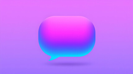 Poster - Simple speech bubble design featuring a call to action for contact, vibrant colors, engaging layout, inviting communication.