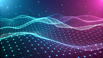 Wall Mural - abstract glowing lines