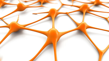 Poster - Neural network connections biological environment scientific illustration abstract viewpoint cutting-edge concept