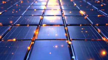 Poster - Solar energy innovation sustainable technology lab digital display modern environment close-up renewable concept