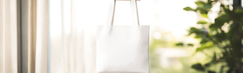 Poster - Minimalist hanging lamp casting soft light near greenery indoors.