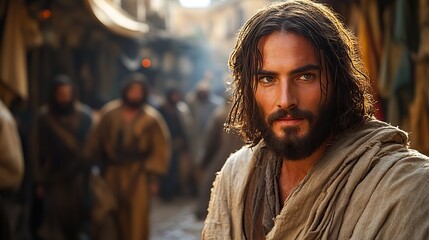 Aufkleber - jesus in the streets of jerusalem bible