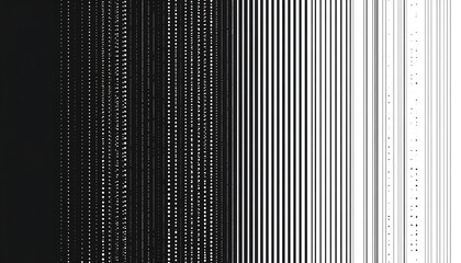 Leinwandbilder - Dotted fading lines pattern. Black and white vanishing stipple background. Vertical dots stripes wallpaper. Abstract minimalistic texture. Monochrome vecto. minimalistic vector. Illustrations,

