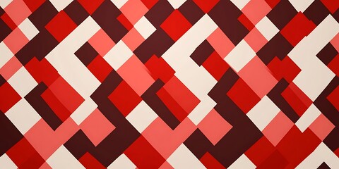 Fototapete - Abstract seamless minimalistic red checkered pattern. minimalistic vector. Illustrations ,


