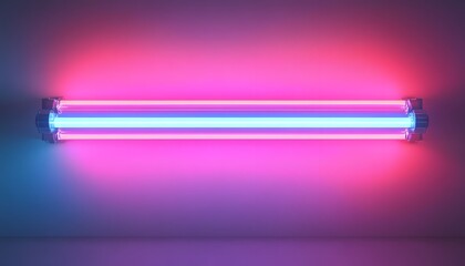 Aufkleber - Neon Lighting With Gradient Background