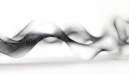 Leinwandbilder - Abstract Flowing Glitter Wave Design