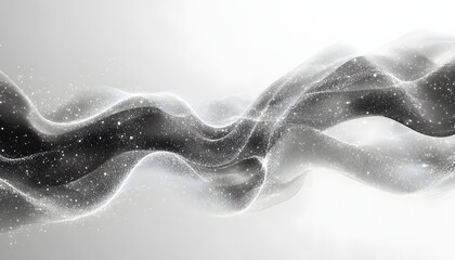 Leinwandbilder - Abstract Wave Sparkling Particle Flow