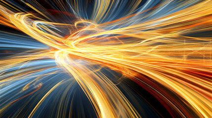 Poster - bright abstract background created with long exposure techniques and vibrant colors for visual effec