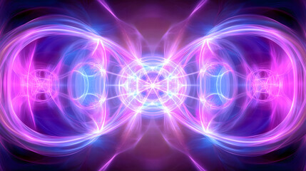 Poster - abstract background featuring blue and pink lights creating a vibrant and dynamic composition