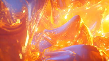 Poster - Close up of shiny colorful plastic material with textured surface in various hues and patterns