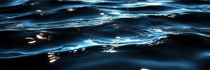 Poster - Reflections on calm sea water at sunset create a serene backdrop for any design or project