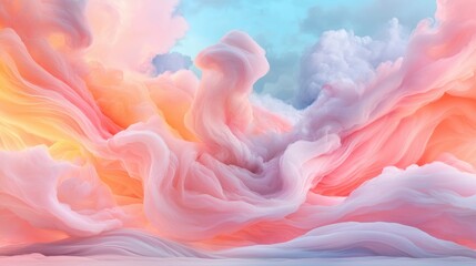 Poster - Captivating cloudscapes dance at sunrise nature digital art atmospheric aerial view serenity