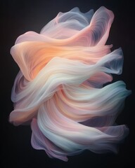 Poster - Flowing abstract art digital space graphic design ethereal environment artistic perspective fluid concept