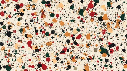 Fototapete - Abstract canvas with colorful paint splatters creating a vibrant artistic texture and dynamic visual pattern for modern design