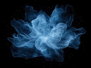 Poster - Fluid dynamics visualization abstract art digital creation dark background aesthetic concept