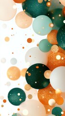 Poster - Vibrant celebration of colorful bubbles abstract background digital art bright atmosphere aesthetic perspective