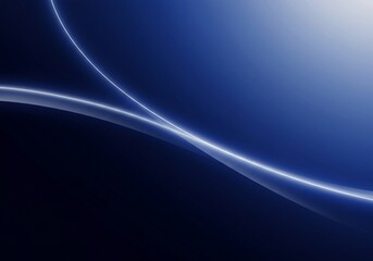 Wall Mural - abstract flowing white lines create a sense of movement against a dark blue background in this digit