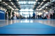 © xartproduction - Blue Yoga Mat in Exhibition Hall