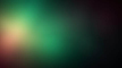 Poster - Ethereal emerald flow, Abstract gradient with luminous light transitions